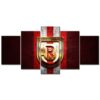 SSV Jahn Regensburg Rotes Metall Leinwandbilder