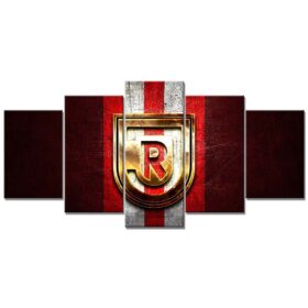 SSV Jahn Regensburg Rotes Metall Leinwandbilder