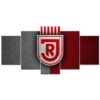 SSV Jahn Regensburg Rot-Weiß Leder Leinwandbilder