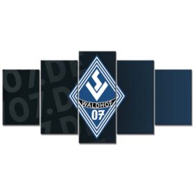 SV Waldhof Mannheim 07 Schwarz-Blauer Hintergrund 03 SVW Leinwandbilder