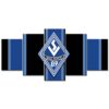 SV Waldhof Mannheim 07 Schwarz-Blauer Hintergrund SVW Leinwandbilder