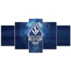 SV Waldhof Mannheim 07 Schwarz-Blau Ziegelwand SVW Leinwandbilder