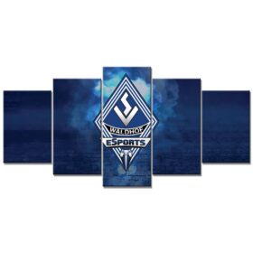 SV Waldhof Mannheim 07 Schwarz-Blau Ziegelwand SVW Leinwandbilder