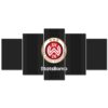 SV Wehen Wiesbaden Schwarzer Hintergrund Leinwandbilder