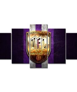 VfL Osnabrück Violettes Metall Leinwandbilder