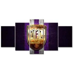 VfL Osnabrück Violettes Metall Leinwandbilder