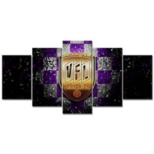 VfL Osnabrück Violett-Weiß Kariert Leinwandbilder