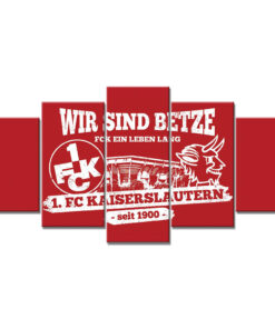 1. FC Kaiserslautern Wir sind Betze – Ein Leben lang 1FCK Leinwandbilder