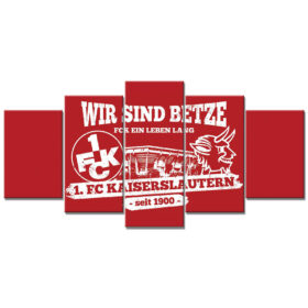 1. FC Kaiserslautern Wir sind Betze – Ein Leben lang 1FCK Leinwandbilder