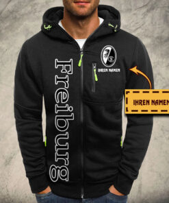 Alternative view of SC Freiburg Kapuzensweatjacke
