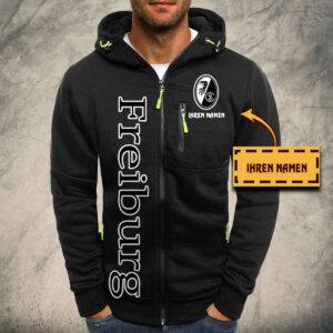 Alternative view of SC Freiburg Kapuzensweatjacke