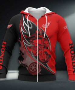 Honda Motorcycle Hoodie Zip