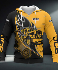 JCB Agricultural Tractors Hoodie Zip