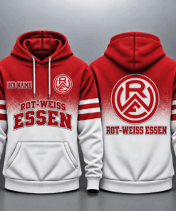 Rot-Weiss Essen Kapuzensweatshirt - RWE Ombré Hoodie