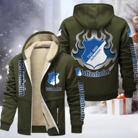 TSG Hoffenheim Gefütterte Kapuzenjacke – TSG Samt Zip-Hoodie