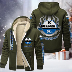 SC Paderborn Gefütterte Kapuzenjacke – SCP Samt Zip-Hoodie