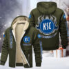 Karlsruher SC Gefütterte Kapuzenjacke - KSC Samt Zip-Hoodie