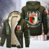 FC Augsburg Gefütterte Kapuzenjacke - FCA Samt Zip-Hoodie