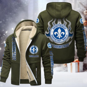 Darmstadt 98 Gefütterte Kapuzenjacke – D98 Samt Zip-Hoodie
