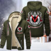 Viktoria Koln Gefütterte Kapuzenjacke - SVI Samt Zip-Hoodie