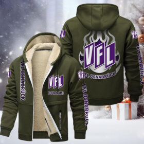 VfL Osnabruck Gefütterte Kapuzenjacke – VFL Samt Zip-Hoodie