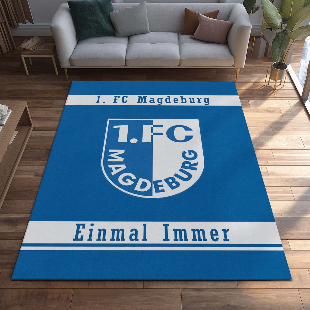 1. FC Magdeburg - FCM Teppich 12 - Teppich für Fans