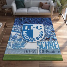 1. FC Magdeburg –  FCM Teppich 10 – Teppich für Fans