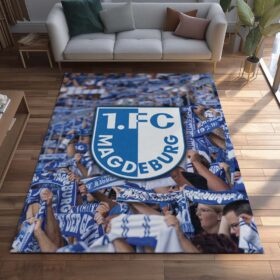1. FC Magdeburg –  FCM Teppich 8 – Teppich für Fans