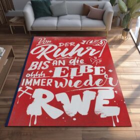Rot-Weiss Essen – RWE Teppich 14 – Teppich für Fans