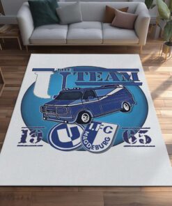 1. FC Magdeburg -  FCM Teppich 4 - Teppich für Fans